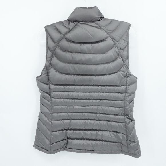 Bernardo‎ Vest Womens Medium Gray Goose Down Packable Lightweight Puffer Jacket - Picture 2 of 11